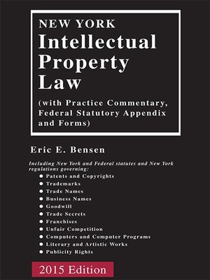 cover image of New York Intellectual Property Law